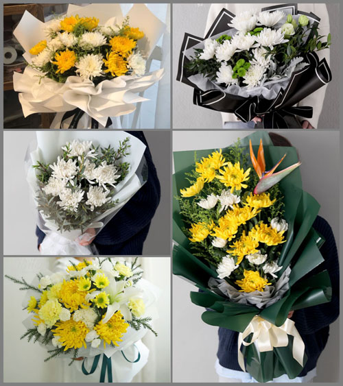 浙江省丽水云和县白龙山街道程宅村白事花束代送
